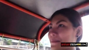 Softcore Sex Between A Hot Asian Teen And A Horny Backpacker.