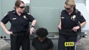 White Big Titty Cop Got Her Pussy Pounded On The Rooftop By A Big Black Cock!