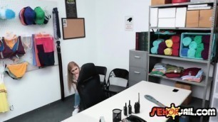 Rough Sex At The Office With Horny Shoplifter Teen And Security Officer - Petite Horny