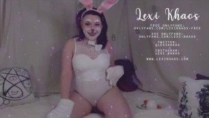 Lil Anal Bunny! Tail Plug, Carrot Insertion into three Holes! Happy Easter!