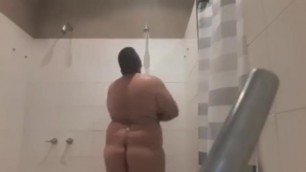 Chubby in the Shower