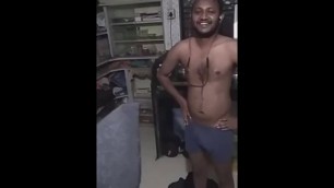 South Indian Removing his Clothes