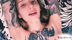 Young Girl Deep Blowjob and Cum in Mouth after Waking up