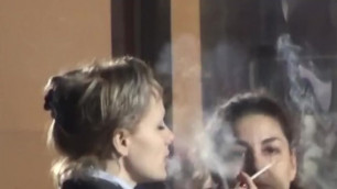 Business Ladies Smoking