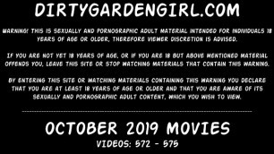 Dirtygardengirl OCTOBER 2019 News: Fisting Prolapse Giant Toys Extreme