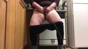 Pissing my Leggings in the Kitchen