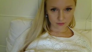 Freesh Cute Blonde Webcam Tease (nothing Happens)