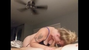 Married MILF Sucks Dick and Takes Creampie