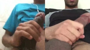 Jerking off with my Friend on Skype