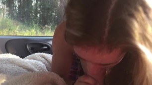 Blowjob Tease in Backseat