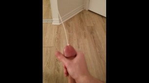 MONSTER Cumshot on Floor (9 Ropes!)