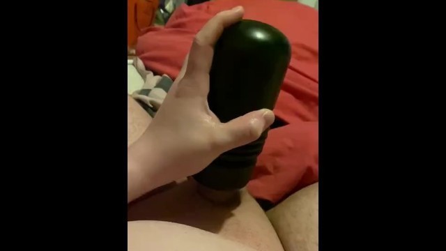 Using my Flashlight to Wank off with and Big Moaning and Cumshot